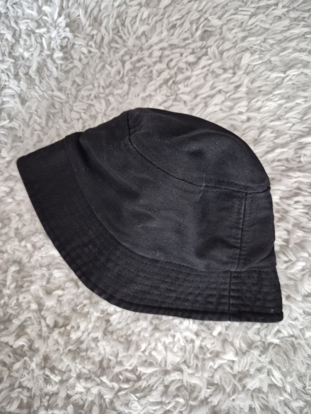 SHEIN Black Cotton Bucket Hat | Y2K Grunge Aesthetic
